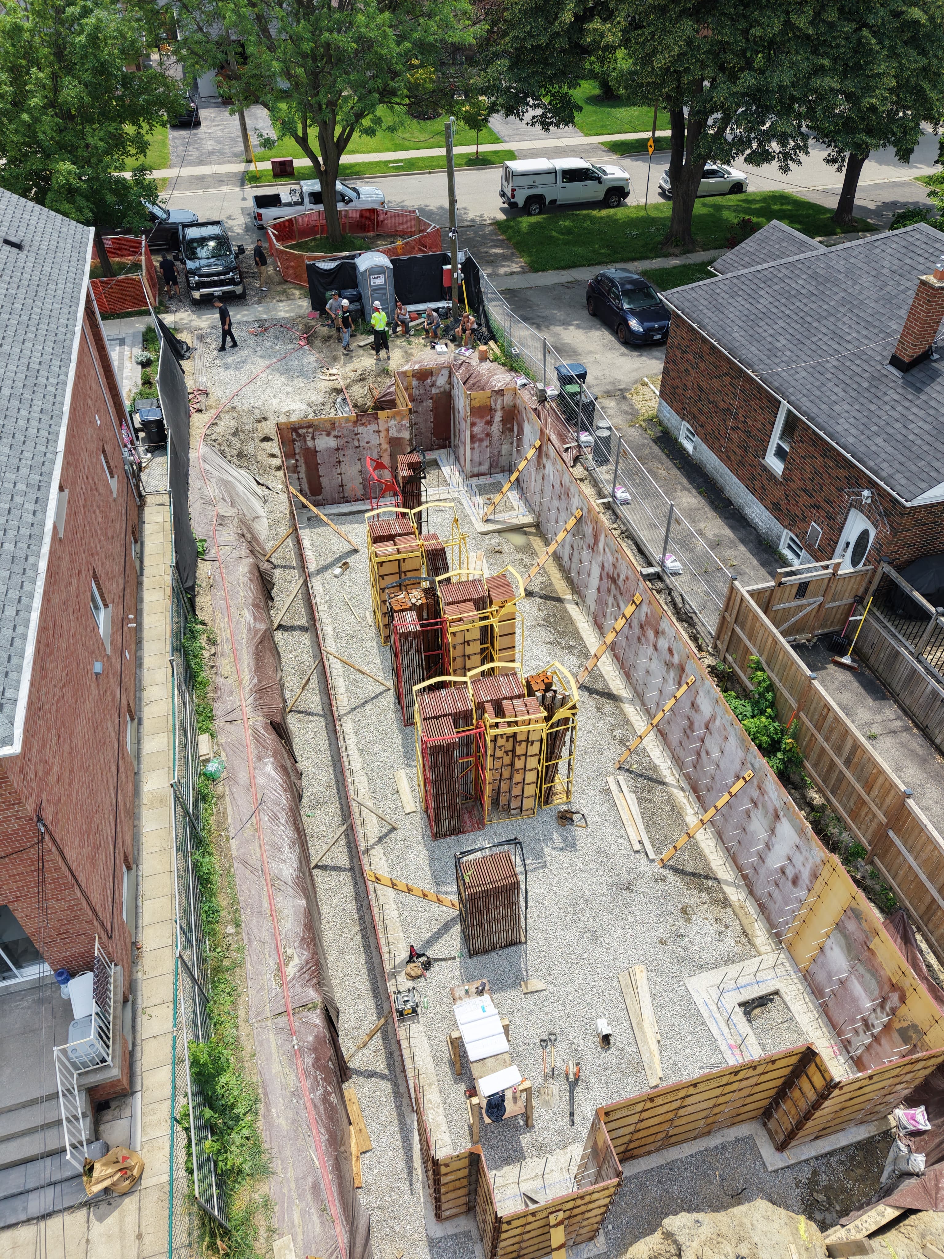 Mimico 01 exterior construction progress