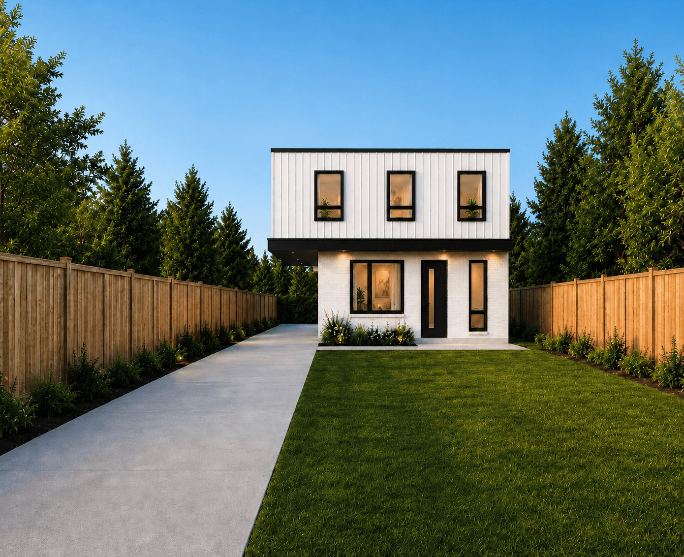 MIM-02 detached two-storey garden suite rendering