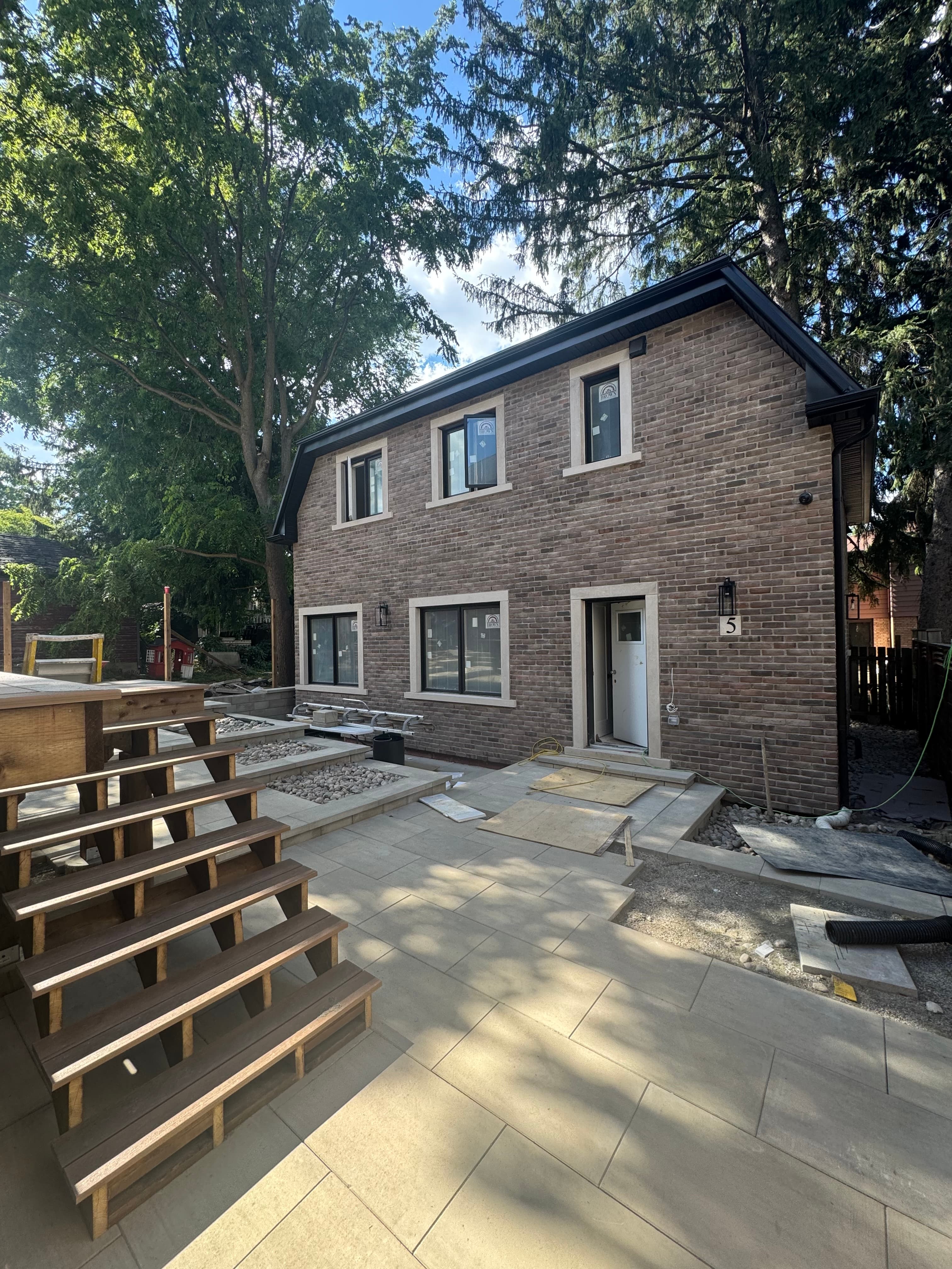 North York 01 rear exterior during the finishing phase