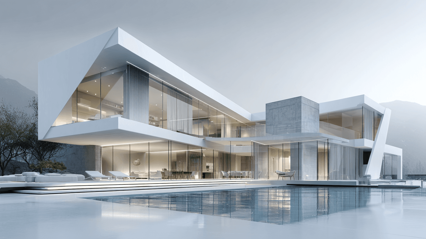 Architect reviewing development plans on site