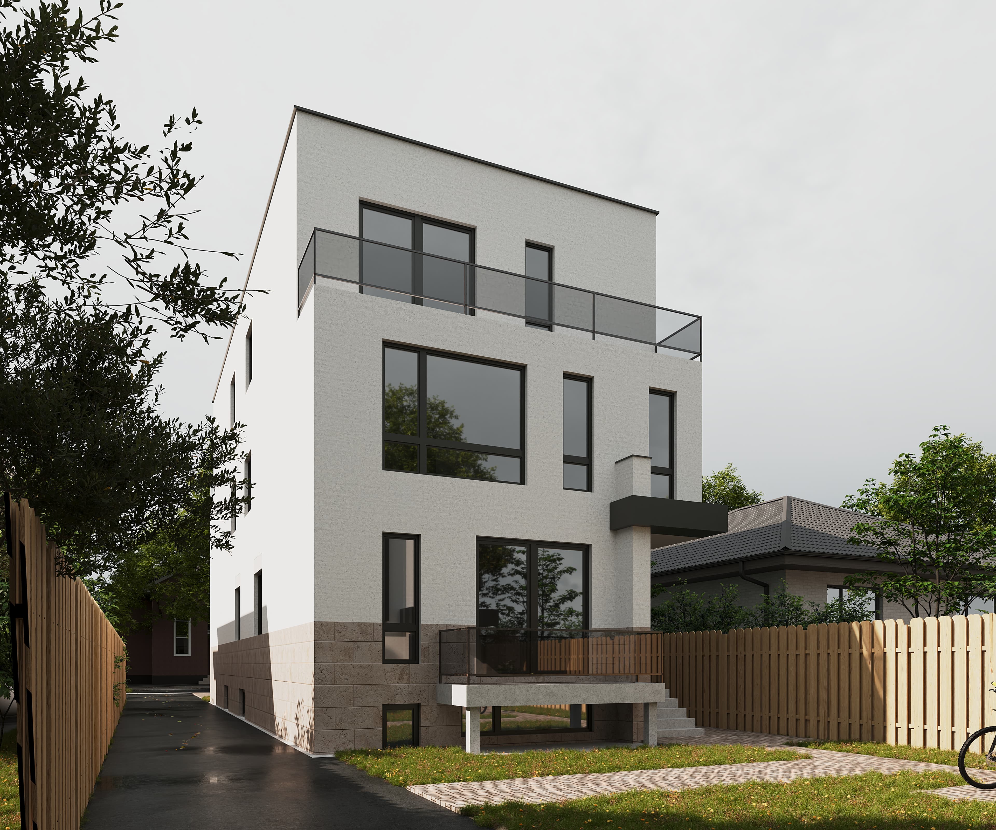 Multiplex streetscape rendering